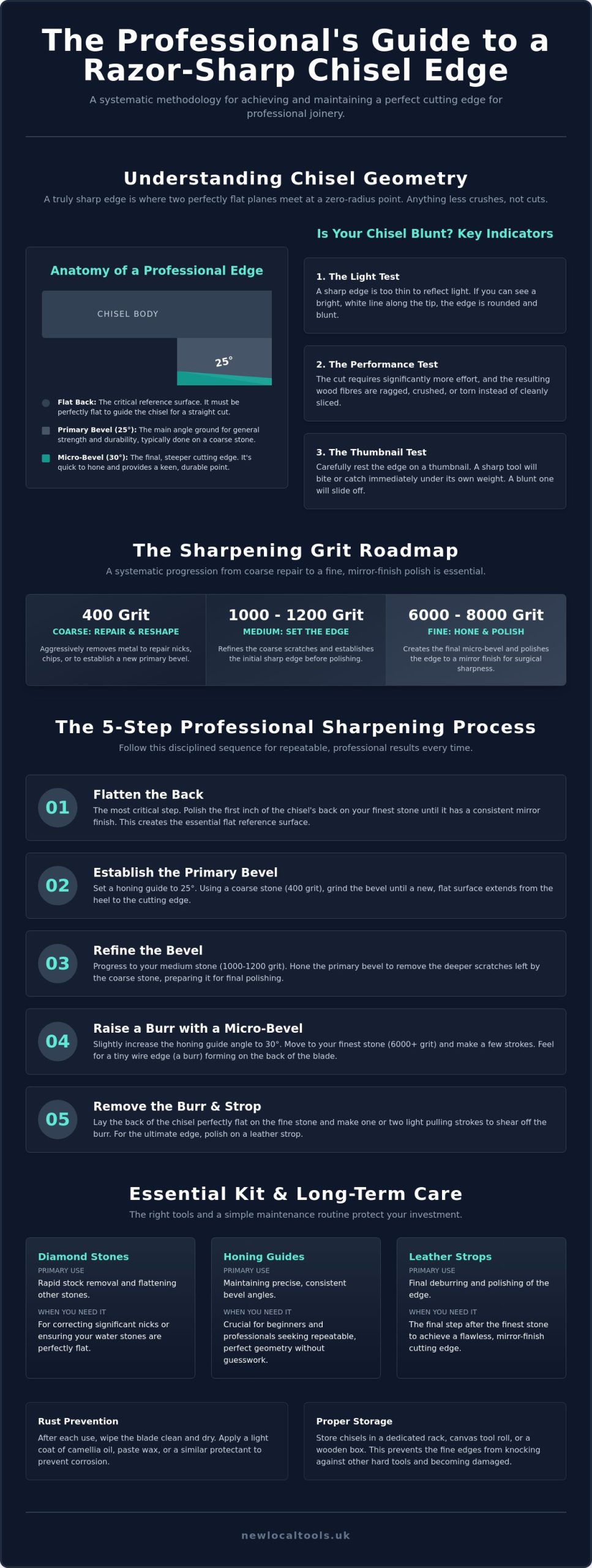 How to Sharpen a Chisel: A Professional Guide