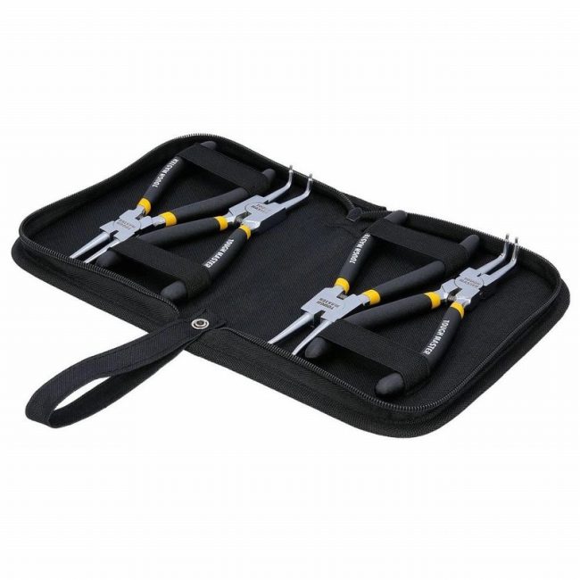 TOUGH MASTER® Circlip Plier Set Internal External Snap Ring Plie - Image 3