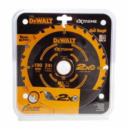 Dewalt Extreme Framing Circular Saw Blade 190 x 30mm x 24T