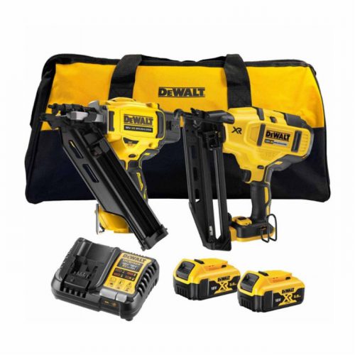 DeWalt DCK246P2-GB 18V XR Brushless Nailer Twin Kit