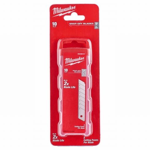 Milwaukee 4932480107 Replacement 18mm Snap Blades – Pack of 10