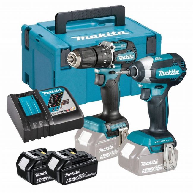 Makita DLX2460TJ 18v LXT Combi Drill & Impact Driver Combo Kit