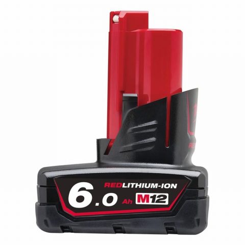 Milwaukee M12B6 6.0Ah 12V Li-Ion Battery