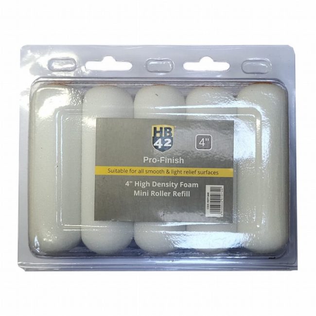 HB42 REFFOAM 4" Pro-Finish  Rad Roller Refill - 10 piece