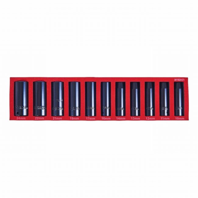 Amtech I7205 11pc 1/2 Deep Impact Socket Set - Image 2