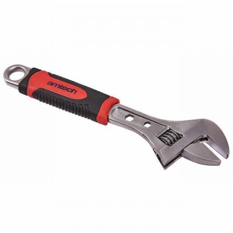 Amtech C1690 250mm 10” Adjustable Wrench Injected Grip