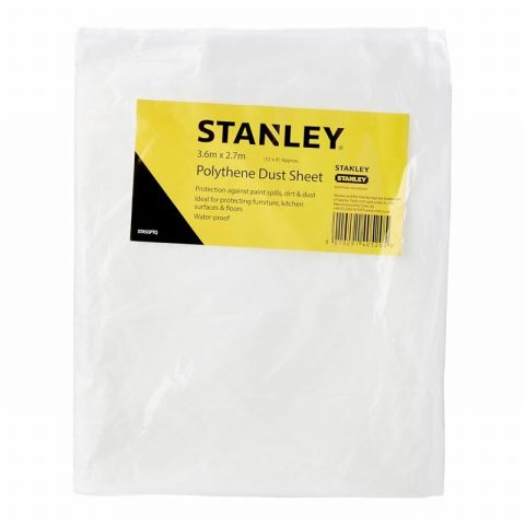 Stanley STA429934  3.6 x 2.7m Polythene Dust Sheet