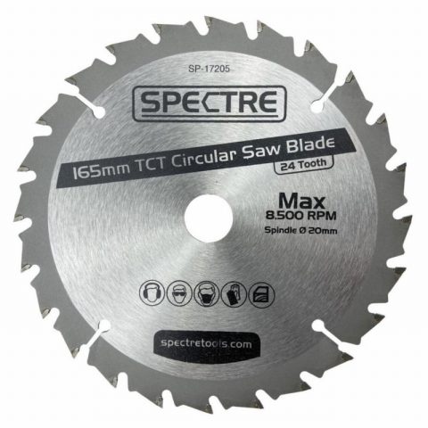 Spectre SP-17205 165mm x 20mm x  24T TCT Circular Saw Blade