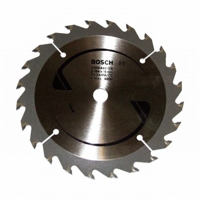 Bosch C62M 184mm x 2.6mm x 16mm 24 Teeth TCT Saw Blade