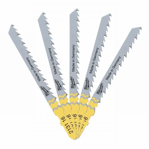 Milwaukee 4932213116 T144D Fast Cut Wood Jigsaw Blades – 5pc