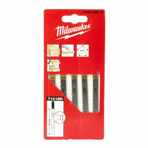 Milwaukee 4932346079 T101BR 70×2.5mm Wood Jigsaw Blades – 5pc