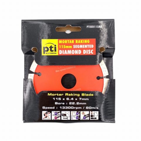 PTI PTIDD115MR 115×22.22mm Mortar Raking Segmented Diamond Disc