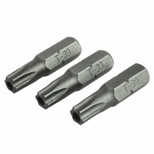 Faithfull FAISBT3025 T30 x 25mm S2 Steel Security Bits – 3pc