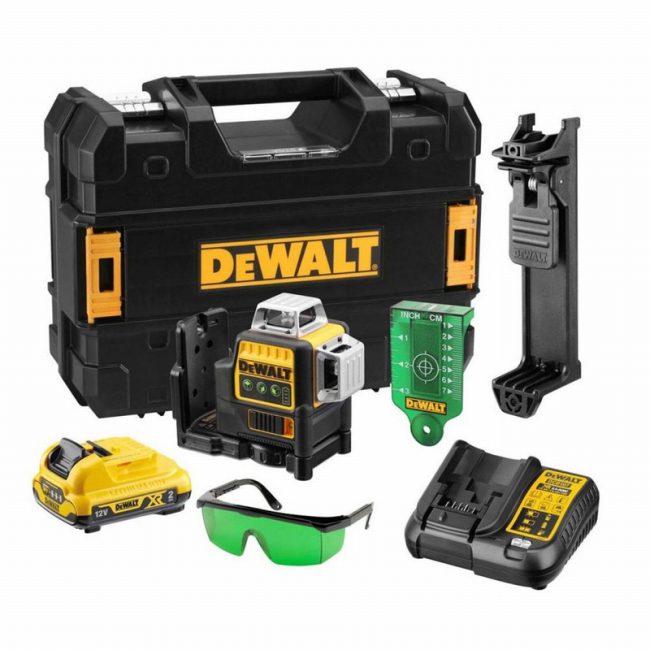DeWalt DCE089D1G 10.8V Self-Levelling Green Multi Line Laser