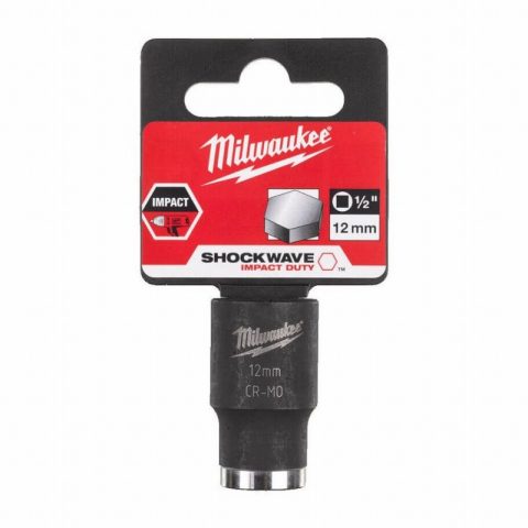 Milwaukee 1/2 12mm Impact Shockwave Hexagon socket short