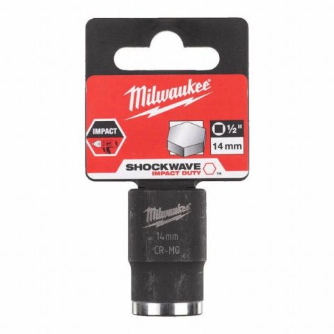 Milwaukee 4932478039 14mm 1/2” SHOCKWAVE Drive Impact Socket