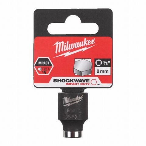 Milwaukee 4932478008 8mm 3/8” SHOCKWAVE Drive Impact Socket