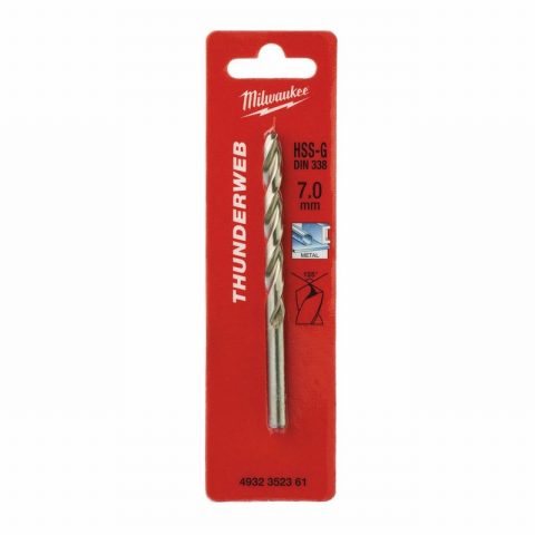 Milwaukee 4932352361 7.0x109mm HSS-G Thunderweb Metal Drill Bit