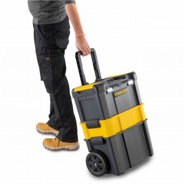 Stanley STA180151 Essential 3-Tier Modular Rolling Workshop - Image 2