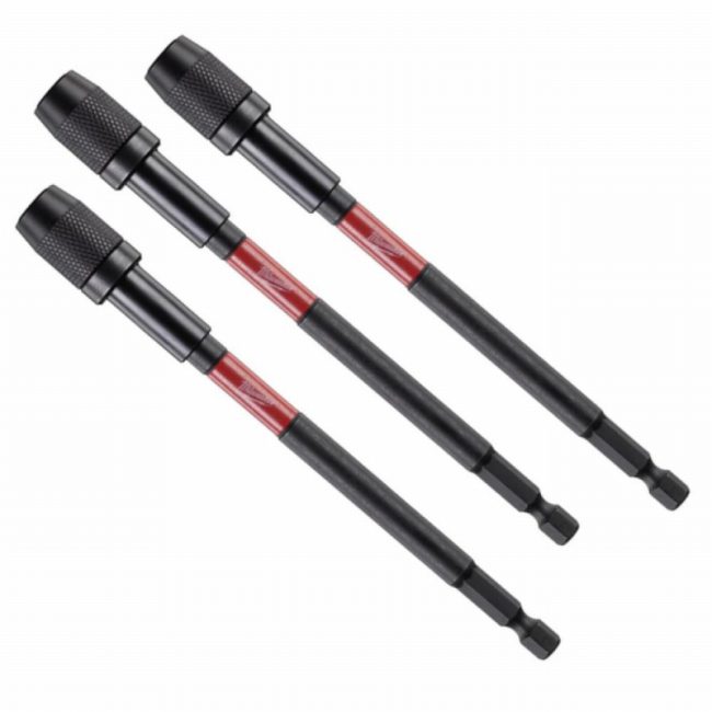 Milwaukee 4932472067 SHOCKWAVE 152mm Screw Locking Bit-Pack of 3