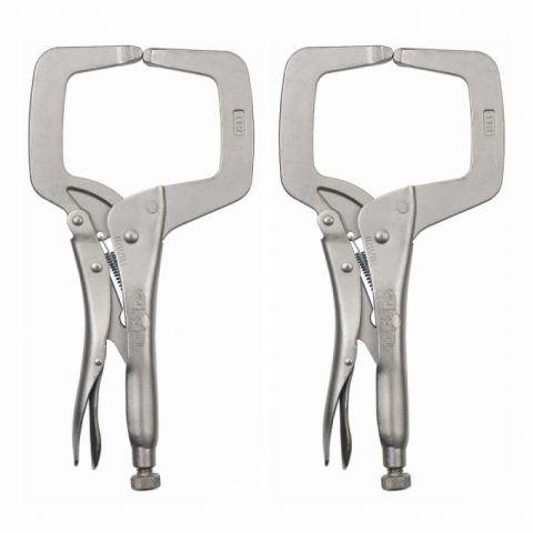 Irwin VIS6R 150mm Vise Grip Locking C Clamp Regular – Pack of 2