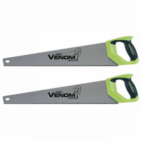 Draper 82196 550mm Venom Double Ground Handsaw – Pack of 2