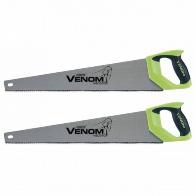 Draper 82196 550mm Venom Double Ground Handsaw – Pack of 2