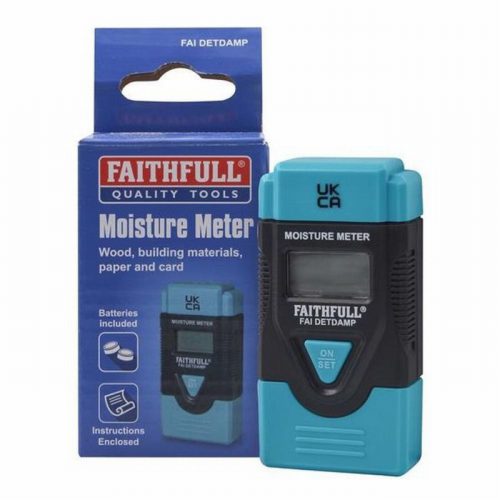 Faithfull FAIDETDAMP Damp & Moisture Meter LCD Display