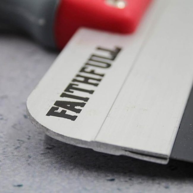 Faithfull FAIDWTAPE200 200mm 8" Drywall Taping Knife Blue Steel - Image 2