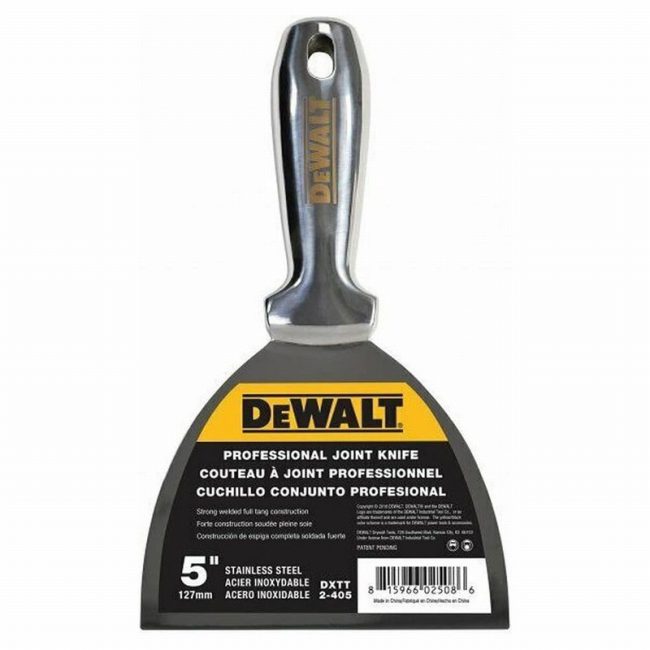 DeWalt DDW2405 127mm 5" Stainless Steel Jointing/Filling Knife