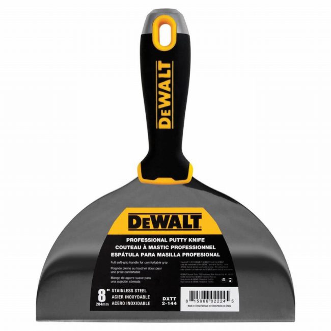 DeWalt DDW2144 204mm 8" Hammer End Jointing/Filling Knife