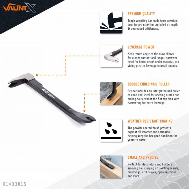 Vaunt X1433015 8'' X Prymate Claw Bar - Image 2