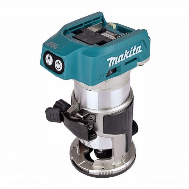 Makita DRT50ZJX3 18V LXT Brushless Router/Trimmer - Body & Bases - Image 6