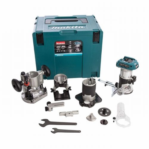 Makita DRT50ZJX3 18V LXT Brushless Router/Trimmer – Body & Bases