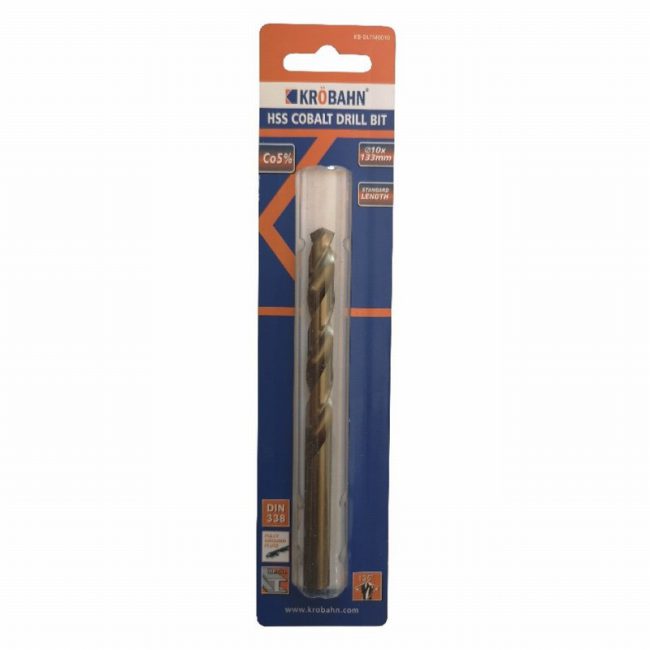 Krobahn KB-DLTM0010  - 10mm x 130mm  HSS COBALT DRILL BIT
