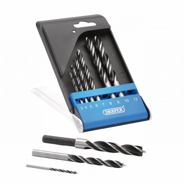 Draper 12426  Brad Point Drill Bit Set - 9 Piece - Image 3