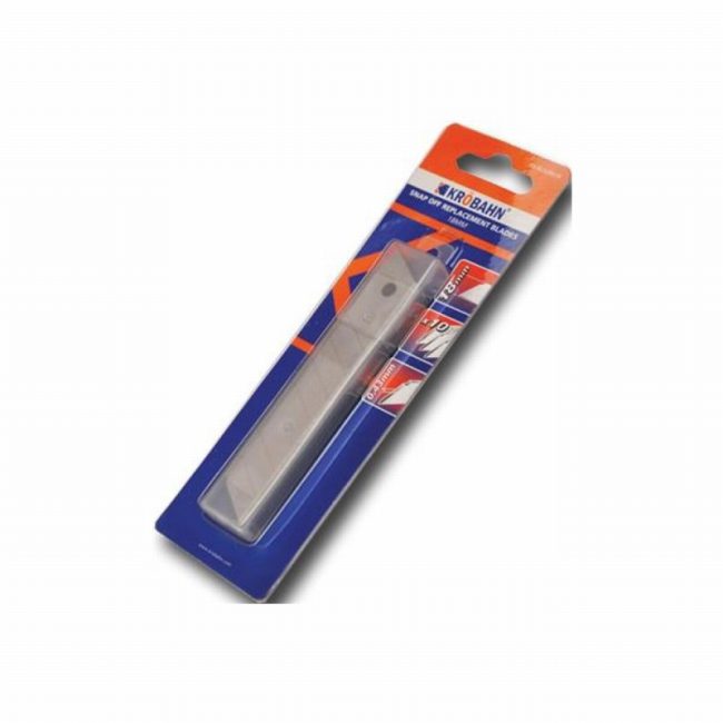 Krobahn KB-BLSO0018 18 mm Snap-off blades - Pack of 10