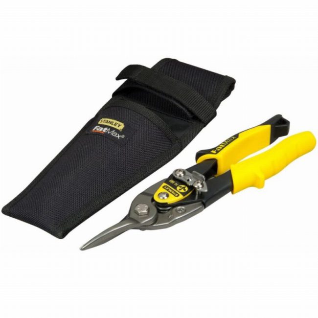 Stanley FMHT9-14563 250mm Yellow Aviation Snip & Holster