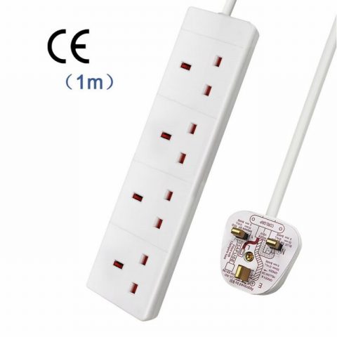 EXTRASTAR 48  1m 4 Gang Unswitched Extension Lead