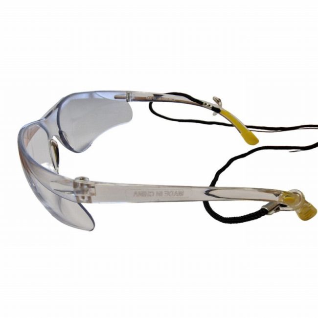 PTI 0202  Safety Glasses with Lanyard - Clear - Image 3