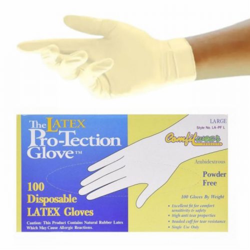 Sa & moos Disposable Latex Gloves 100 pack