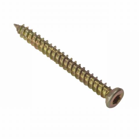 ForgeFix FORCFS122Y 7.5x122mm Concrete Frame Screw ZYP – Box 100