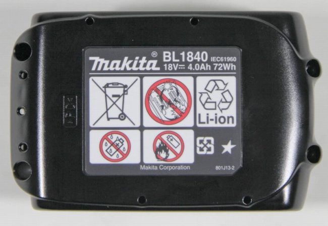 Makita BL1840B 18v Li-ion 4Ah Battery with Indicator - Image 2