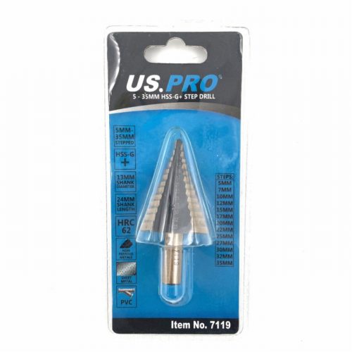 US PRO BER7119 5-35mm HSS-G+ Step Drill