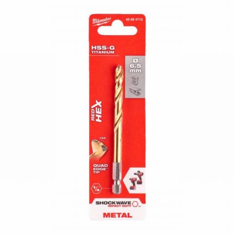 Milwaukee 48894717 7mm Shockwave HSS TiN Metal Drill Bit