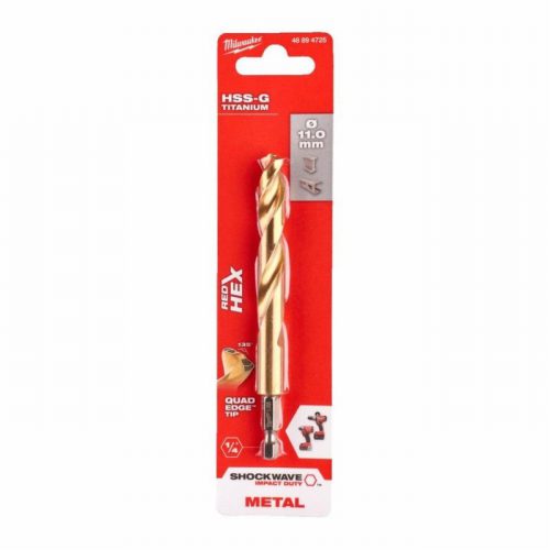 Milwaukee 48894725  11mm Shockwave HSS TiN Metal Drill Bit