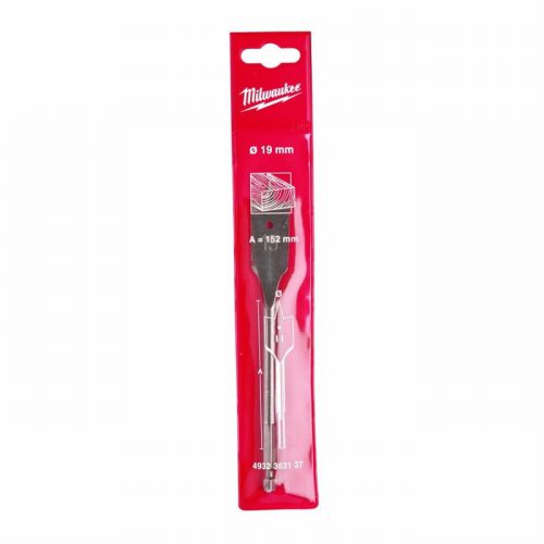 Milwaukee 4932363137 19mm x 152mm P1M Flat Wood Boring Drill Bit