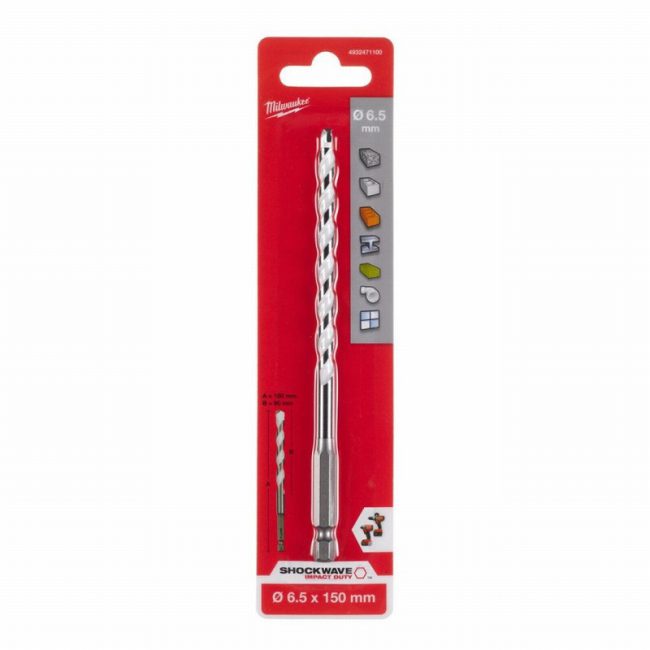 Milwaukee 4932471100 6.5mm x 150mm Multi-Material Drill Bit