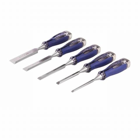 IRWIN MAR750S5 Splitproof Pro Bevel Edge Chisel Set – 5 Piece