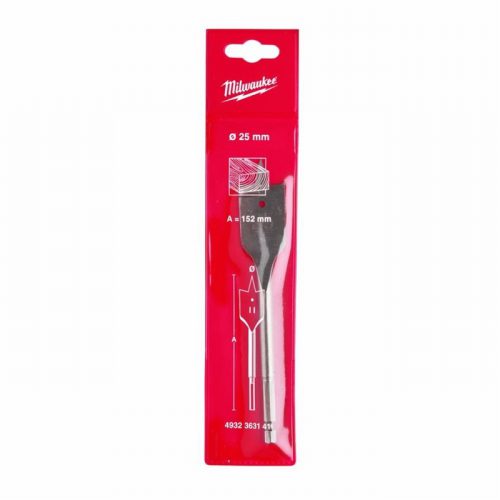 Milwaukee 4932363141 25mm x 152mm Flat Wood Boring Drill Bit